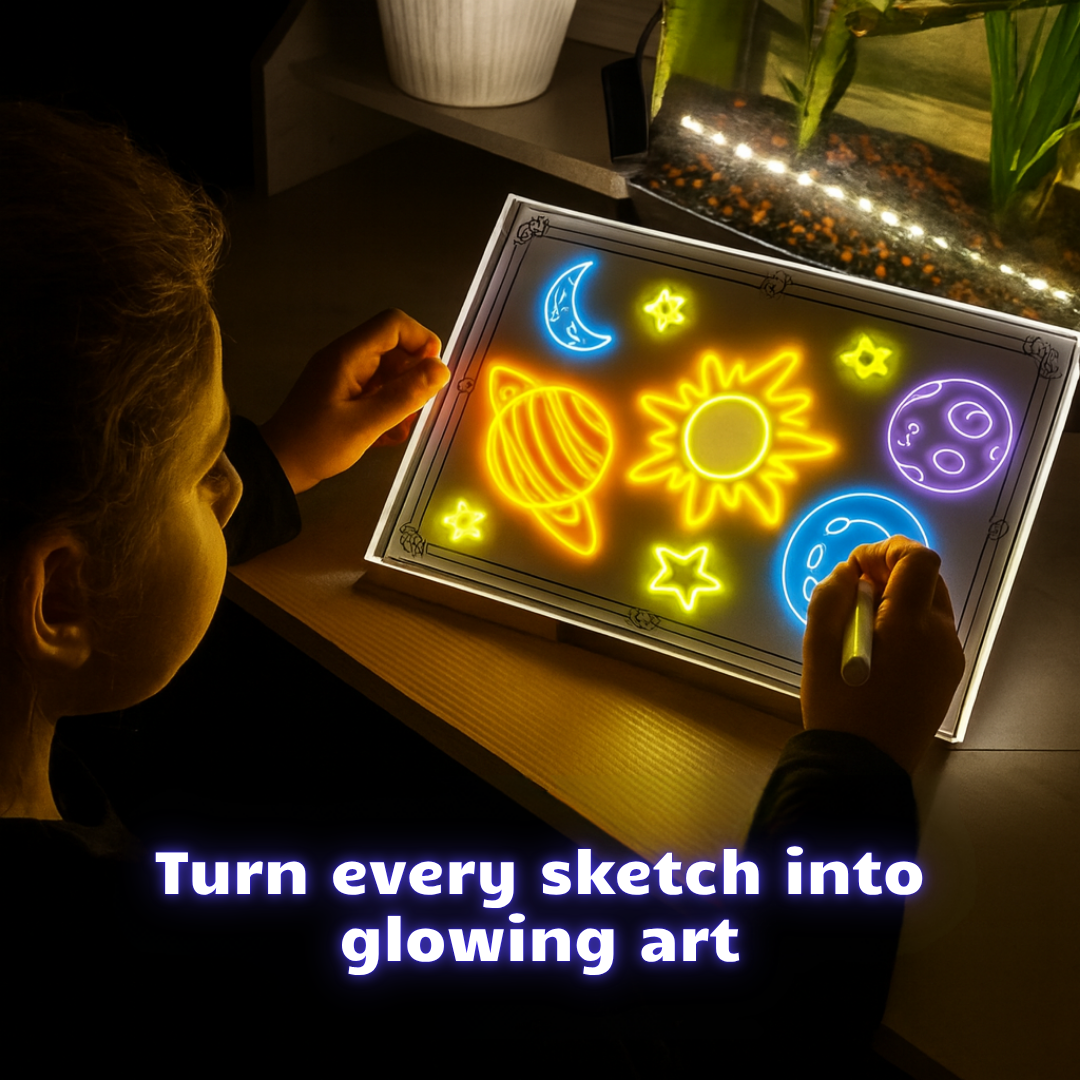MagicGlow Glowing LED Drawing Board